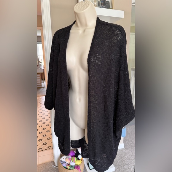 Mossimo Supply Co. Sweaters - Mossimo Supply Co. Black Open-Knit Cardigan